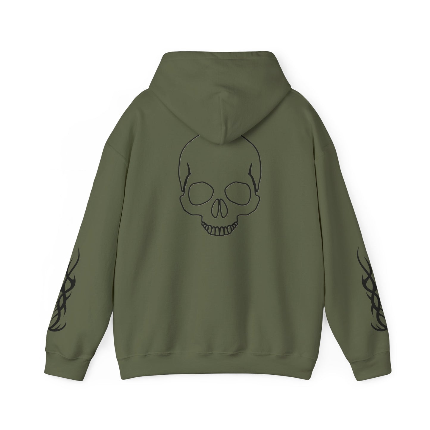 Sudadera Unisex Skull Design Heavy Blend Hoodie for Alternative Fashion Vynora