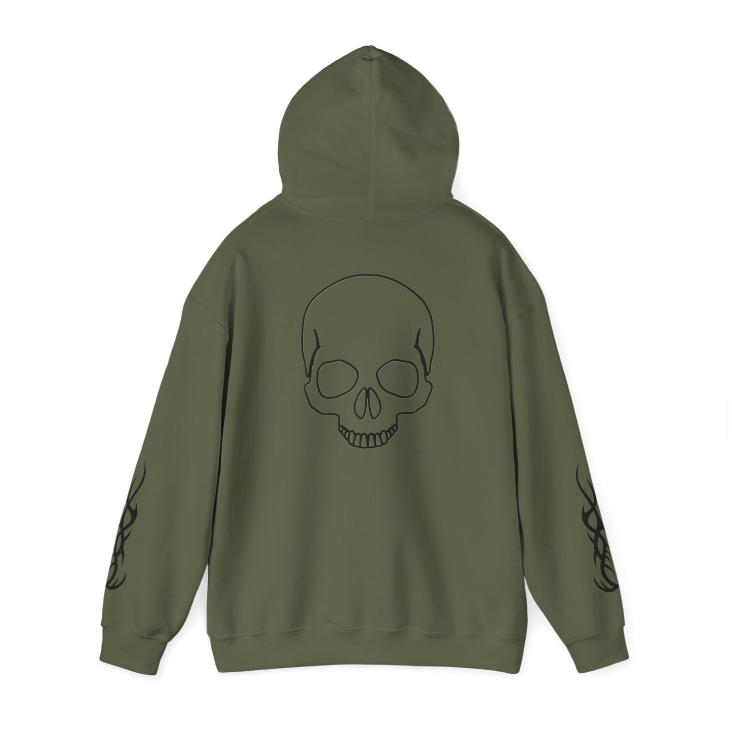 Sudadera Unisex Skull Design Heavy Blend Hoodie for Alternative Fashion Vynora