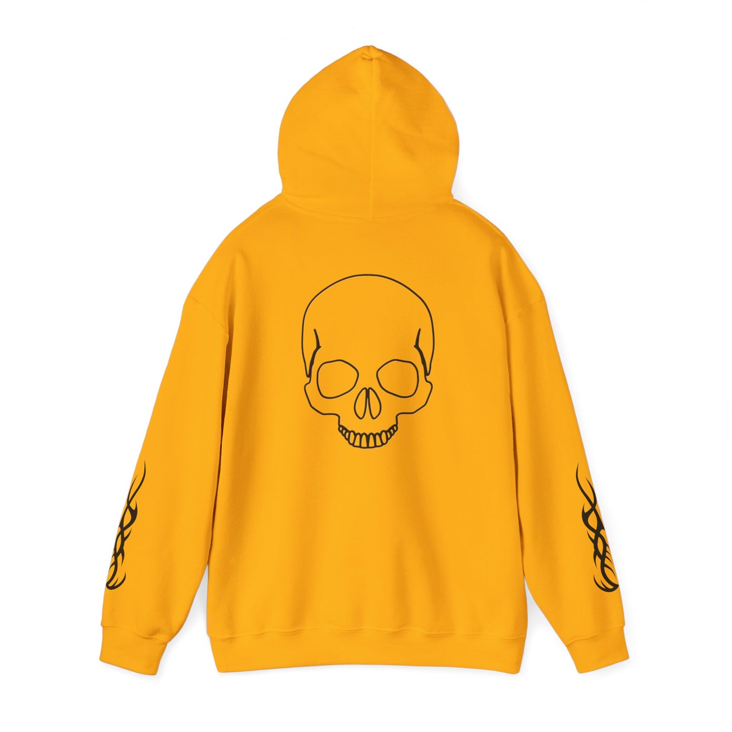 Sudadera Unisex Skull Design Heavy Blend Hoodie for Alternative Fashion Vynora