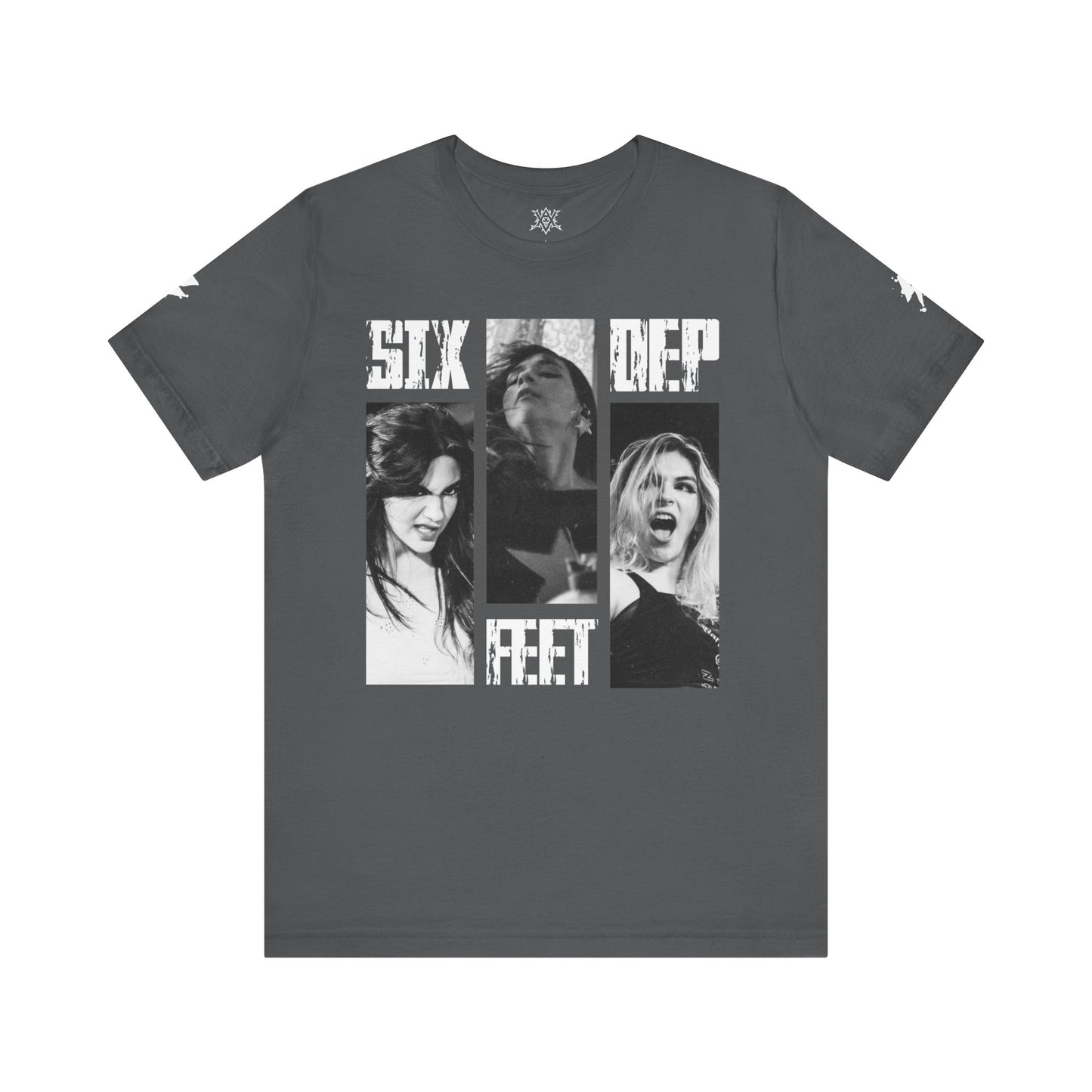 Six Feet Deep The Warning Graphic Tee - Unisex Jersey Short Sleeve Shirt for Alternative Fashion