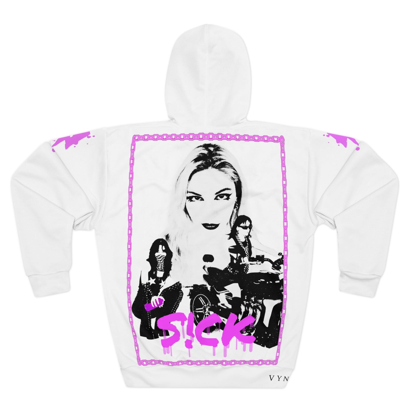 Sudadera Unisex Pullover Hoodie (AOP) The Warning S!CK