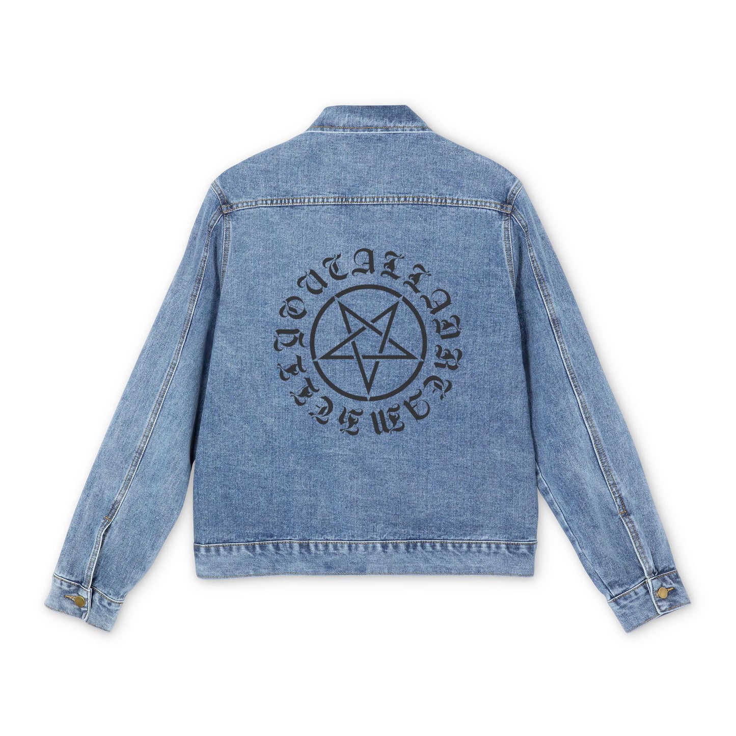 Men's Denim Jacket with Graphic Print - Trendy Casual Wear Hell You Call A Dream